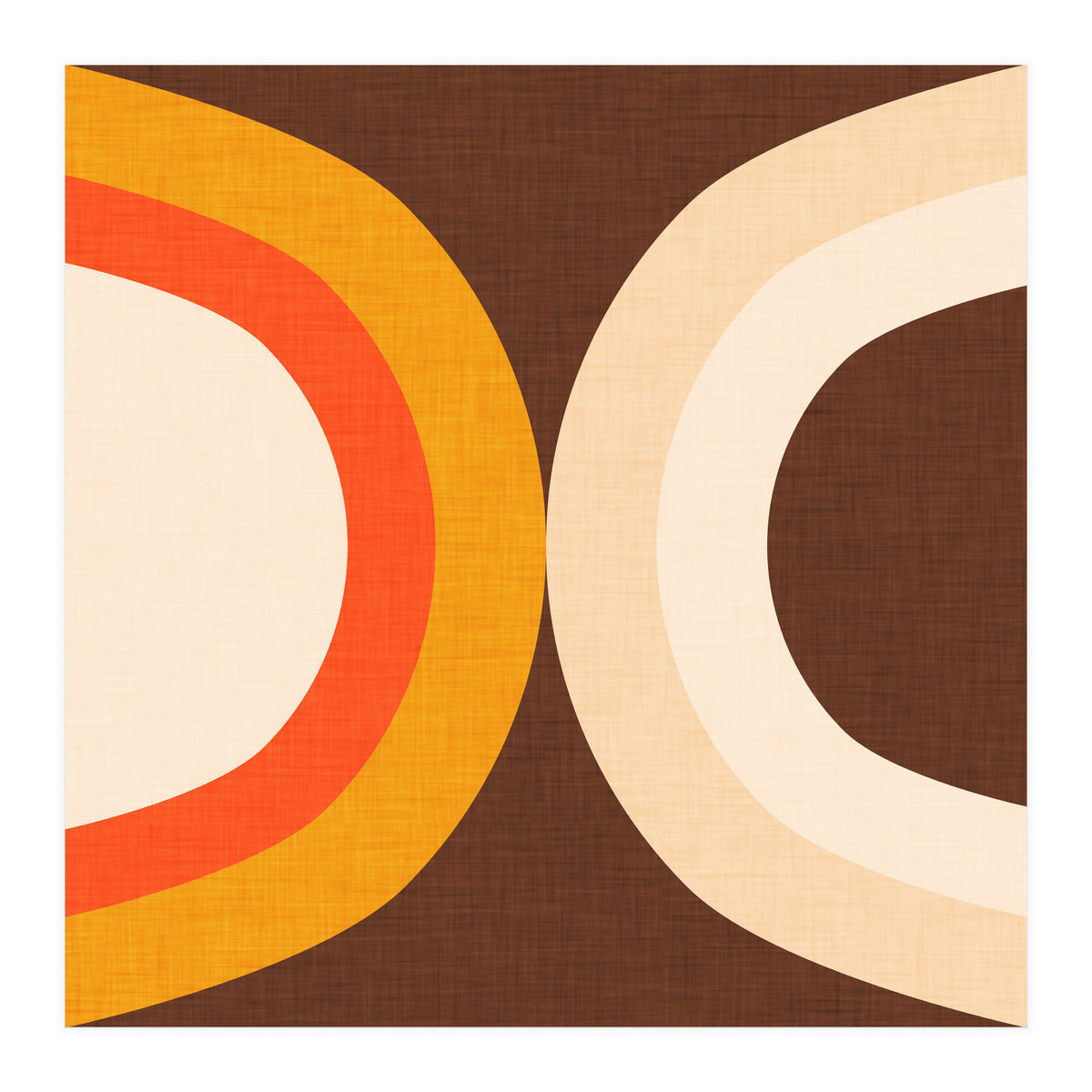 Classic Mid Mod Dot Brown  (Print Only)