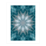 Mandala - Green, White, Rose (Print Only) thumbnail