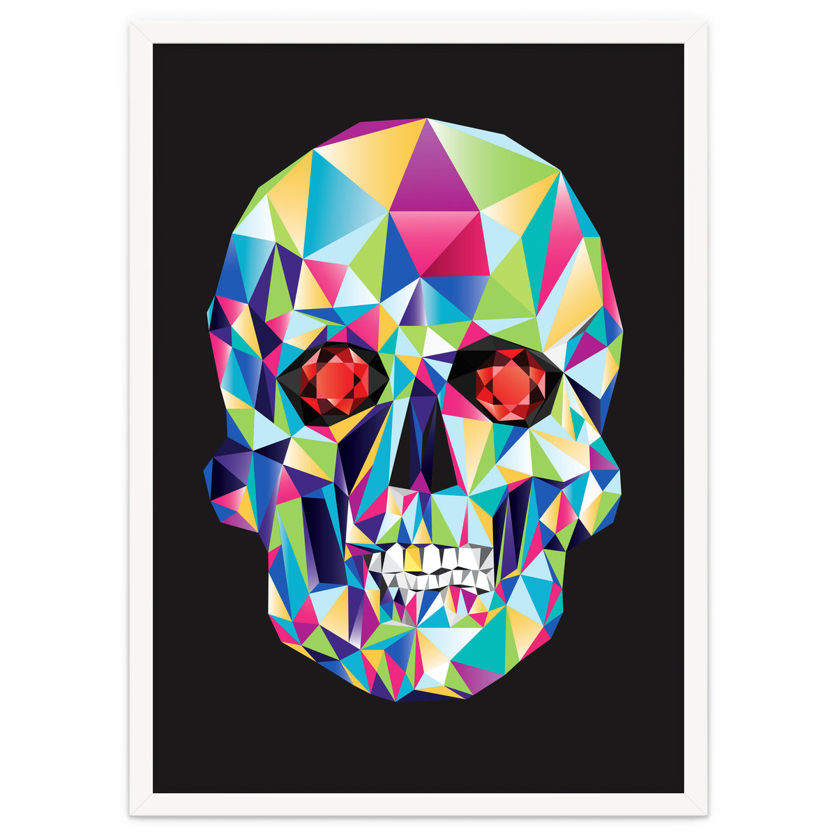 Geometric Candy Skull