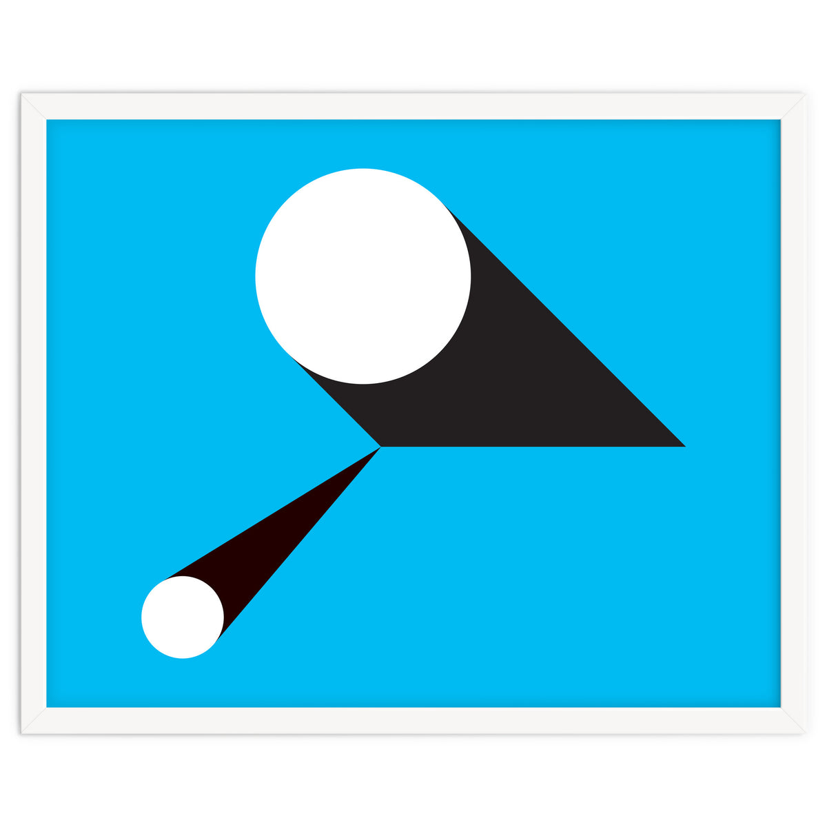 Geometric Shapes No. 46 - blue & black