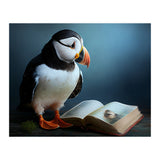 Puffin Reading a Book (Print Only) thumbnail
