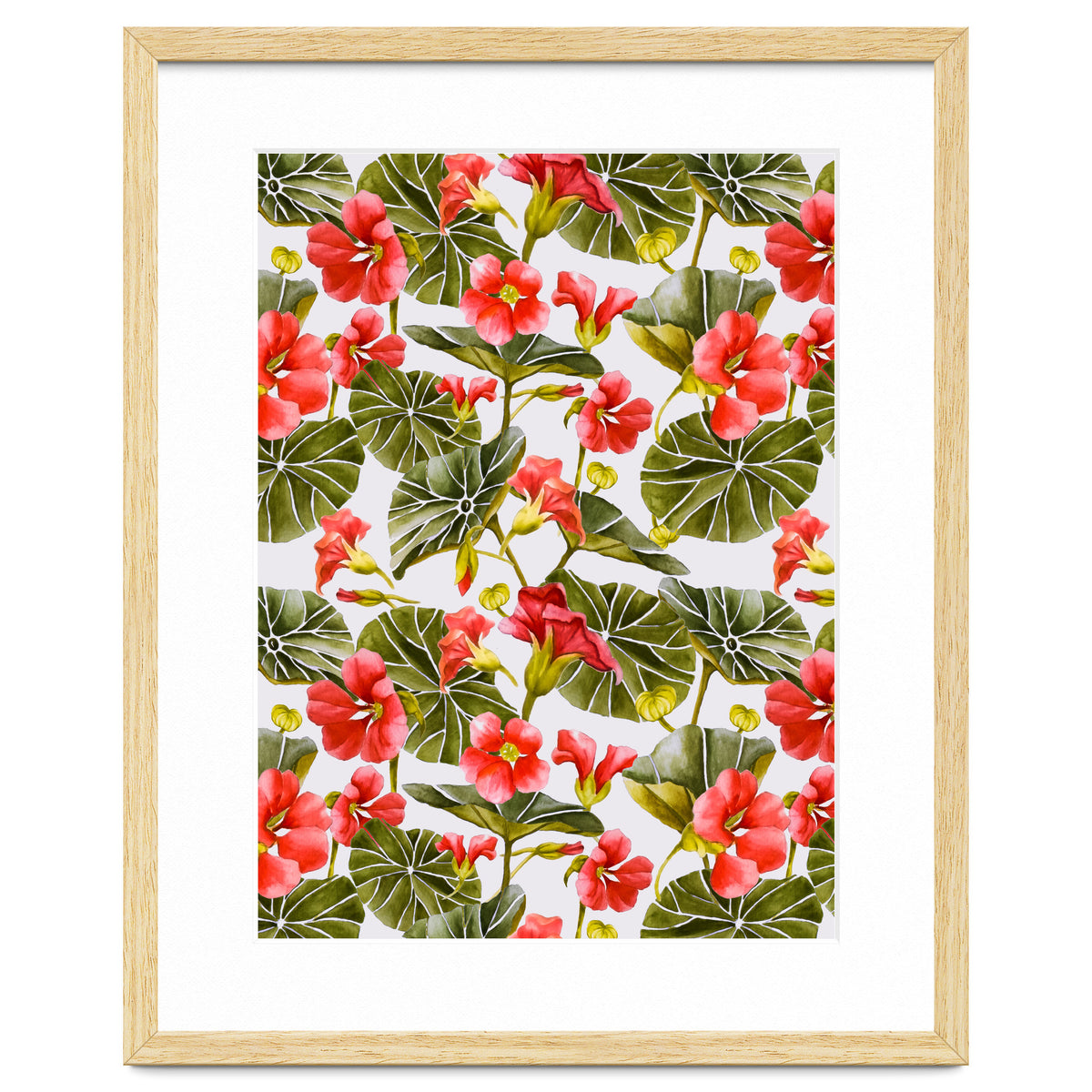 Nasturtiums watercolor 02