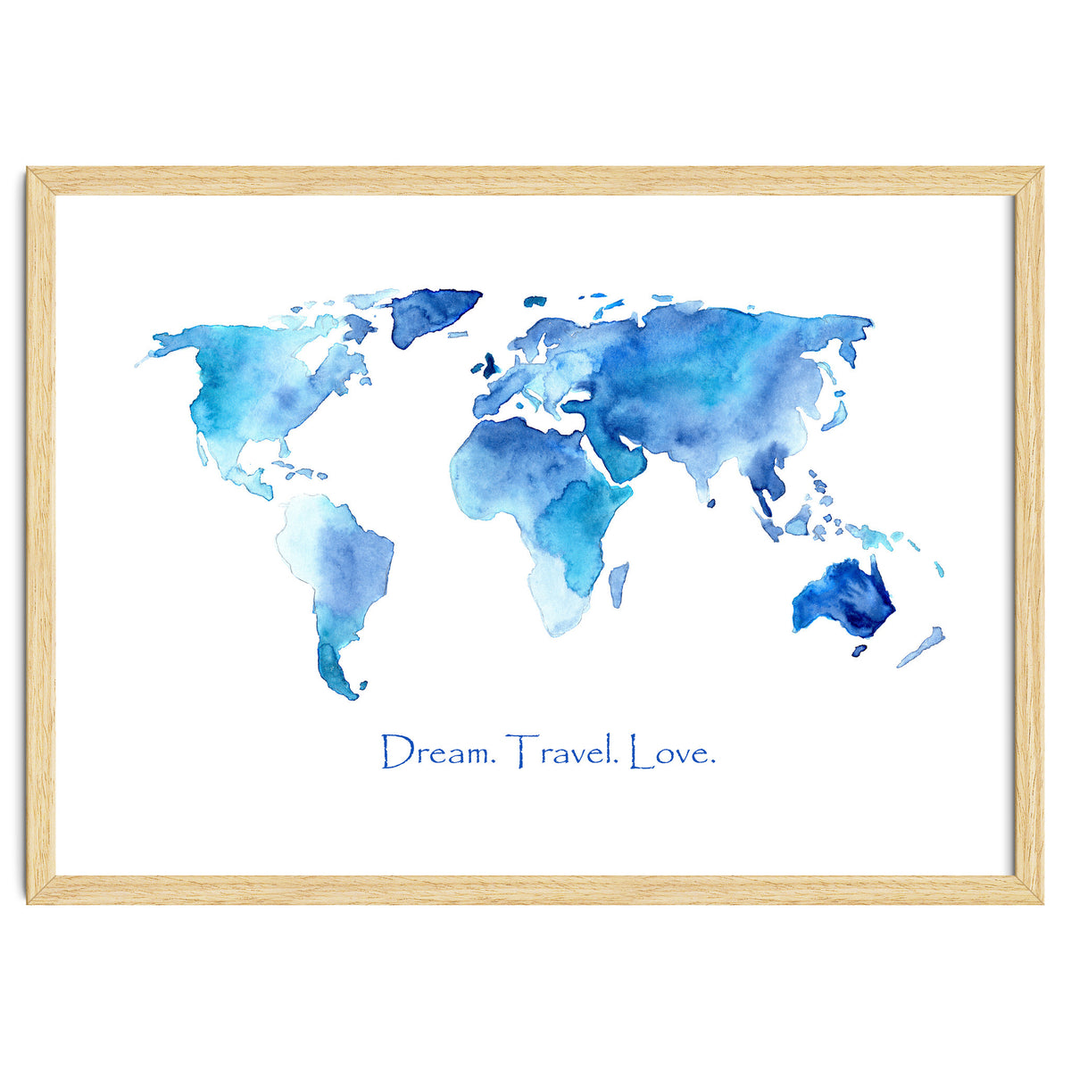 Dream. Travel. Love || watercolor