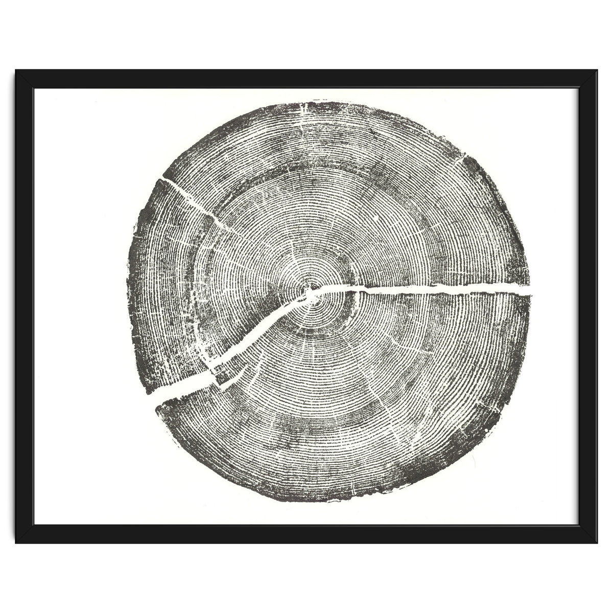 Rock Canyon, Tree Ring Print, Woodblock