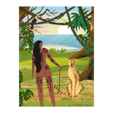 Boho Girl with Cheetah (Print Only) thumbnail
