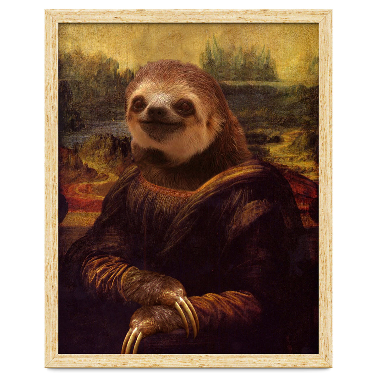 Sloth Mona Lisa