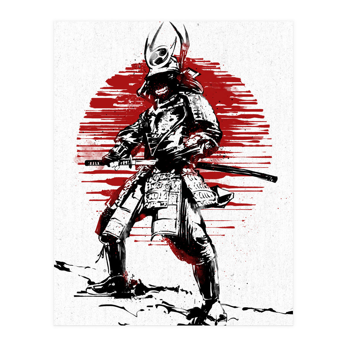 Red Sun Samurai (Print Only)