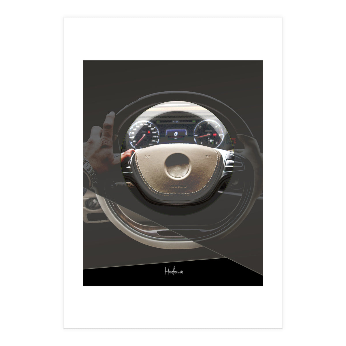 Emoji & Cars beige (Print Only)