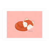 Sleepy Fox (Print Only) thumbnail
