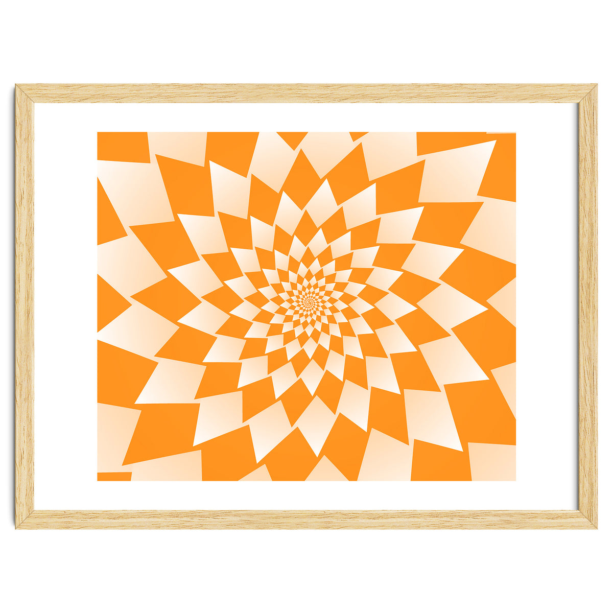 Abstract Orange Geometric