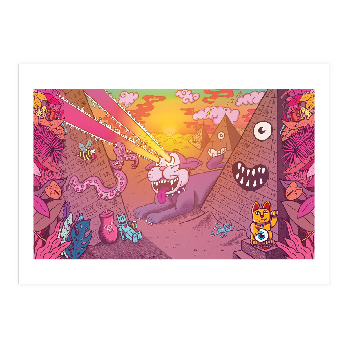 Distant Cousin Of A Mu Mu Cat - Rock Leopard Brewery (Print Only)