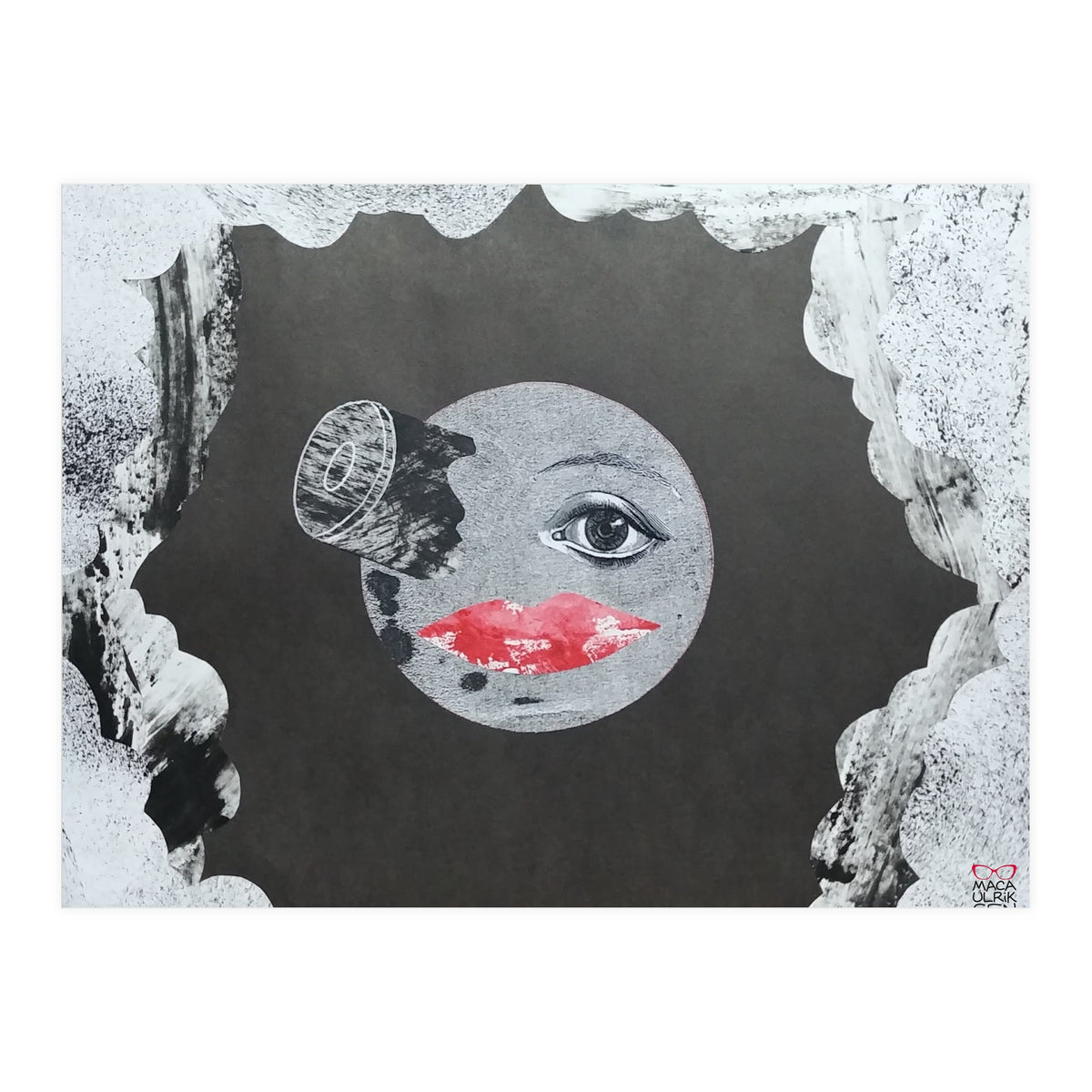 Voyage dans la lune collage (Print Only)