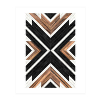 Urban Tribal Pattern No.1 - Concrete and Wood (Print Only)