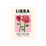 Libra Birth Flower Red Rose (Print Only) thumbnail