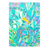 Palm Garden, Tropical Nature Jungle Botanical Painting, Bohemian Intricate Pastel Forest (Print Only) thumbnail