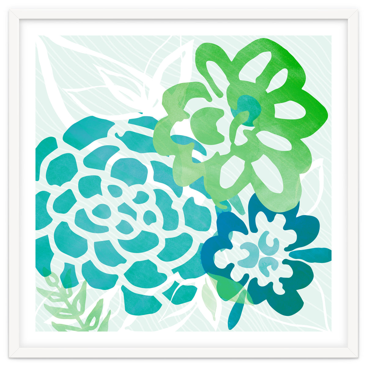 Abstract Coastal Floral