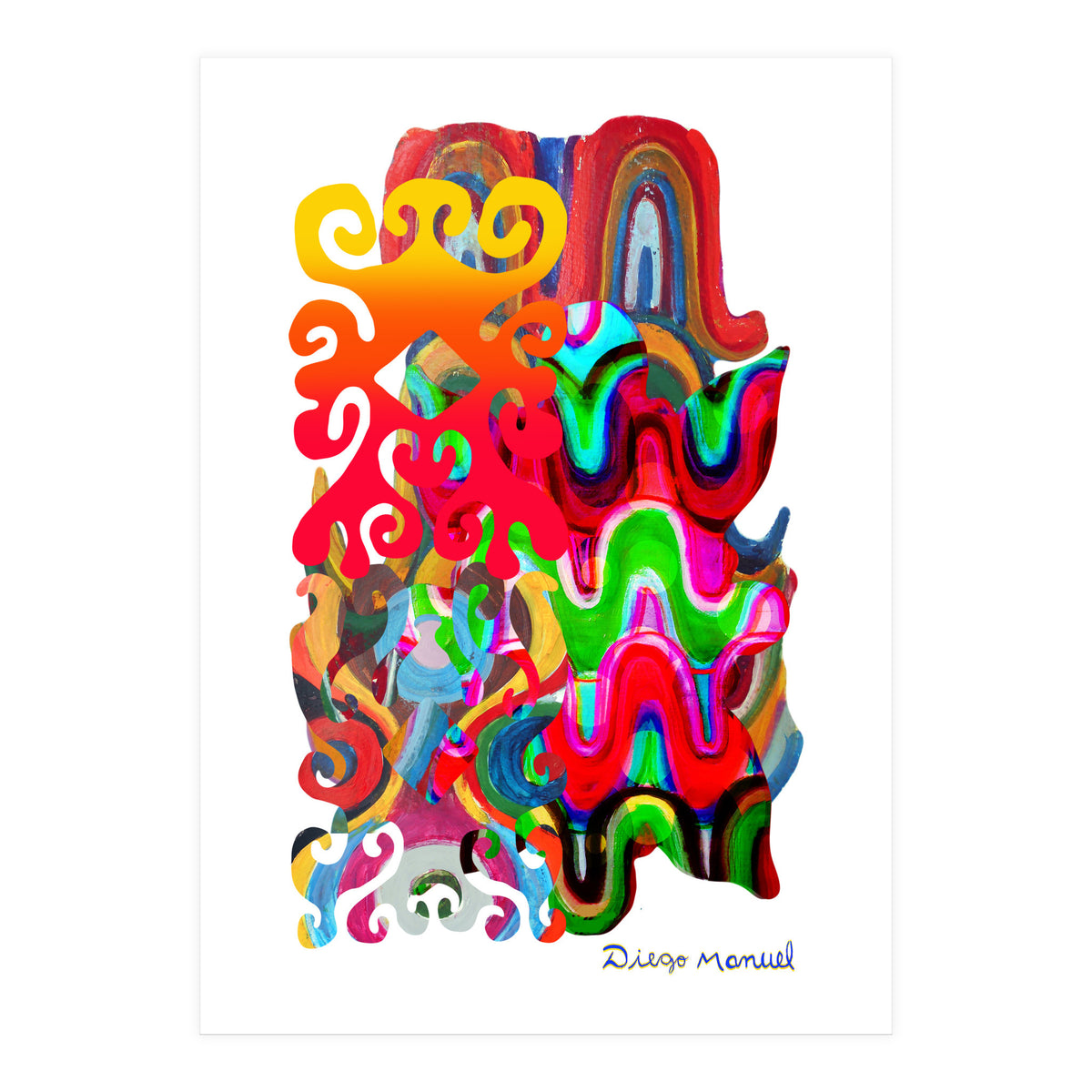 Pop Abstract Asimetrico 13 Copia (Print Only)