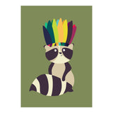 Indian Raccoon (Print Only) thumbnail