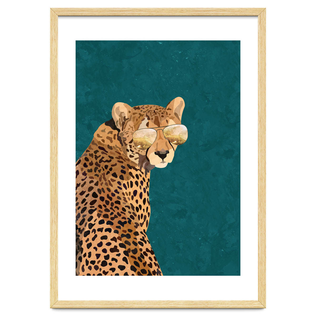 Cool Cat Cheetah Gold and Green