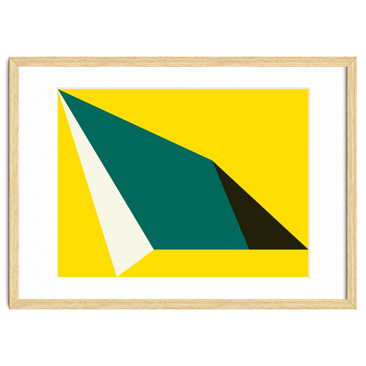 Geometric Shapes No. 74 - yellow, green & black