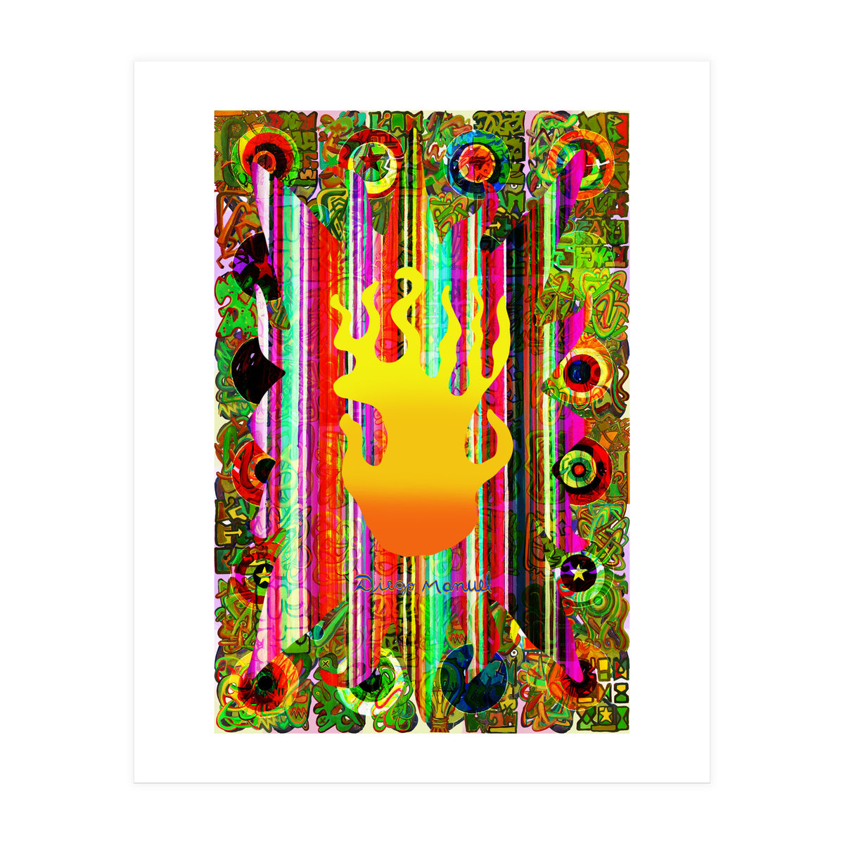 Fuego Y Graffiti 16 (Print Only)