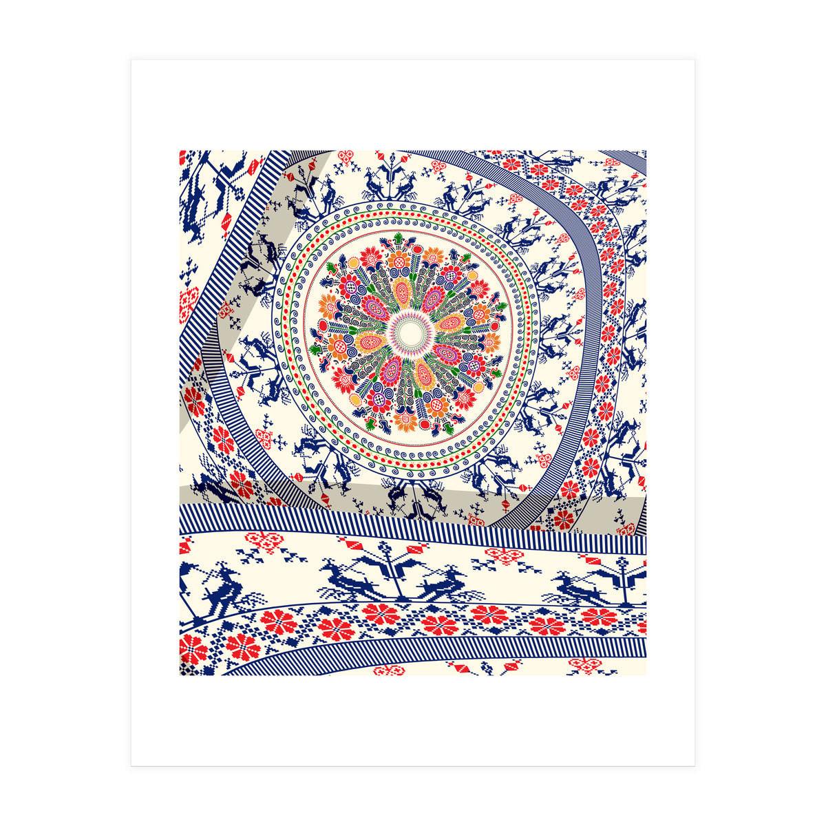 Romanian embroidery background 4 (Print Only)