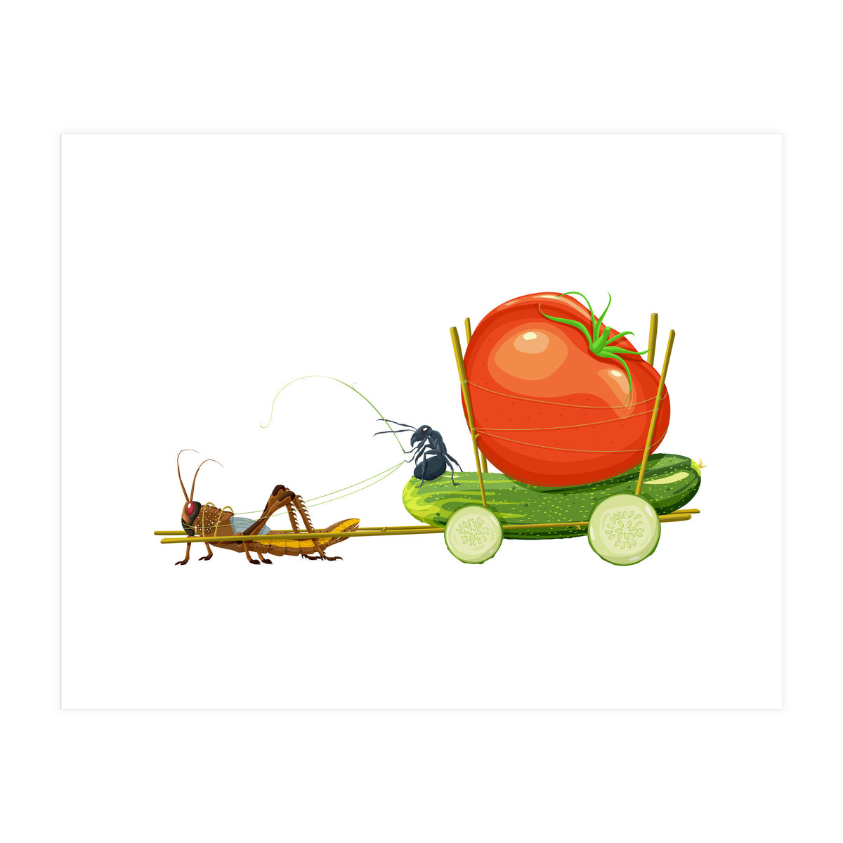 Cucumber Ride (Print Only)