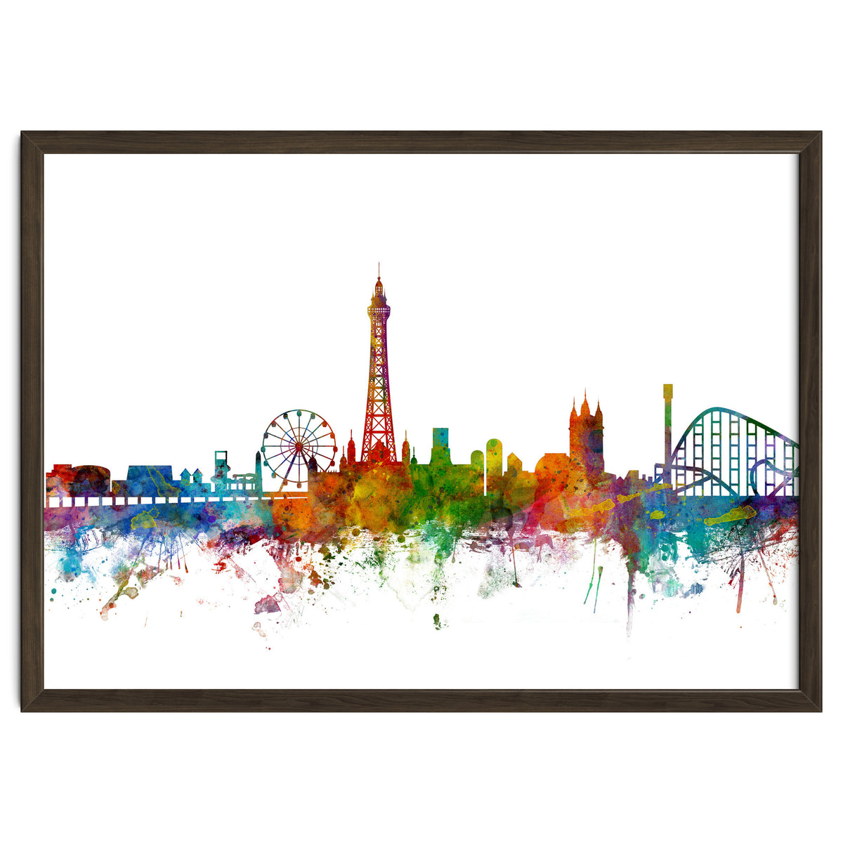 Blackpool England Skyline