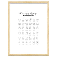 Laundry Symbol Guide Print