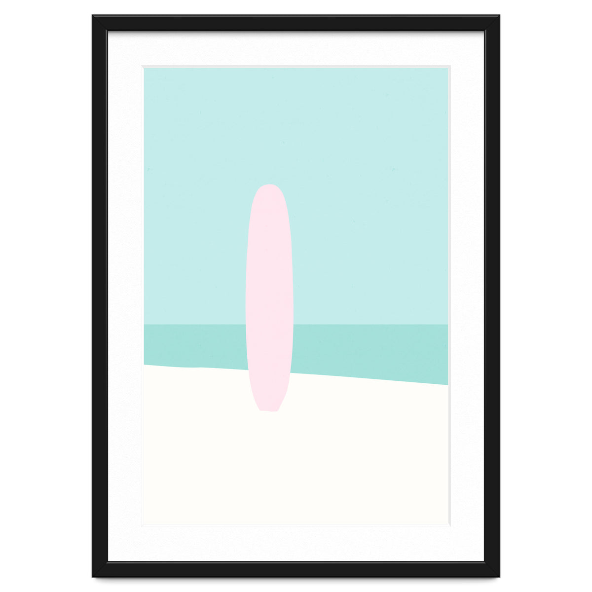 Minimal Surfboard - Turquoise Coast