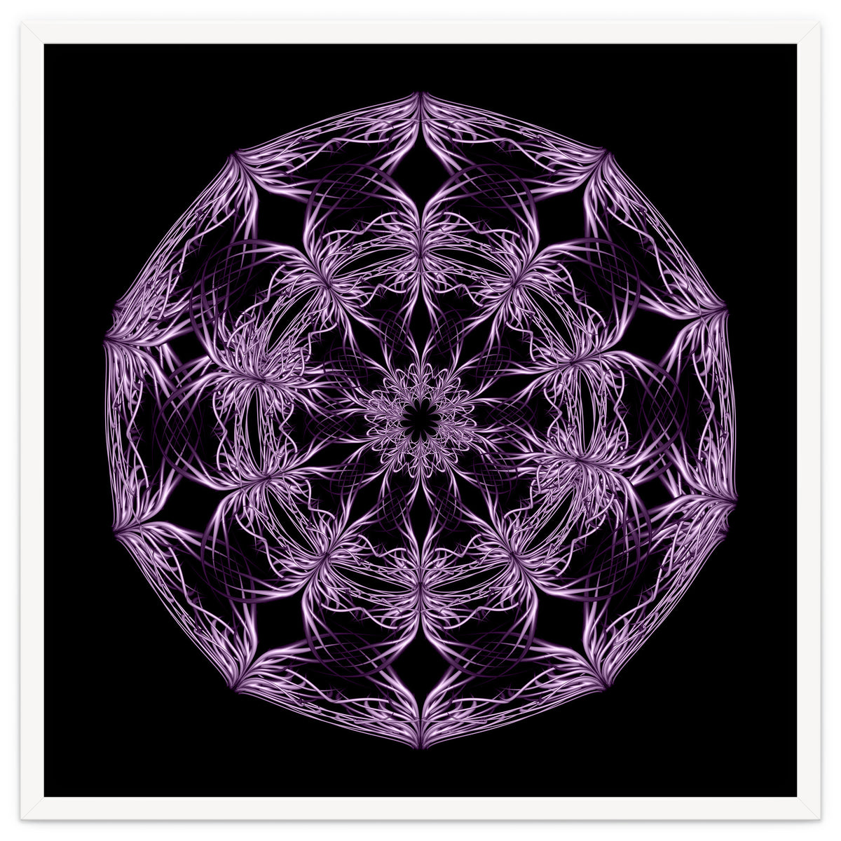 Mandala purple and black