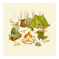 Camping In The Woods (Print Only)