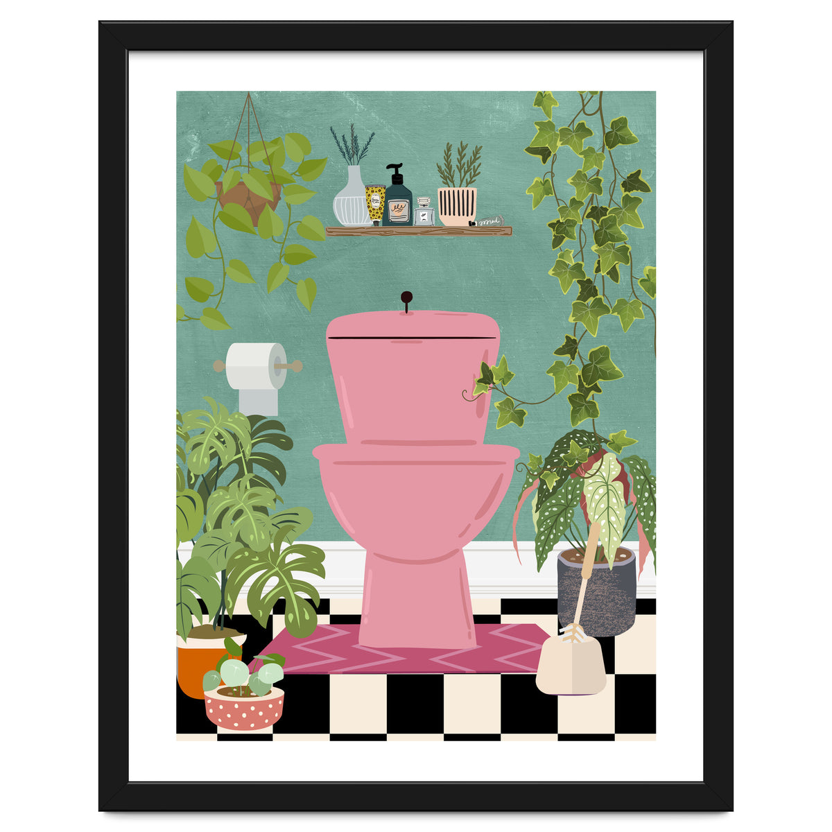 Botanical Loo in Jungle Bathroom