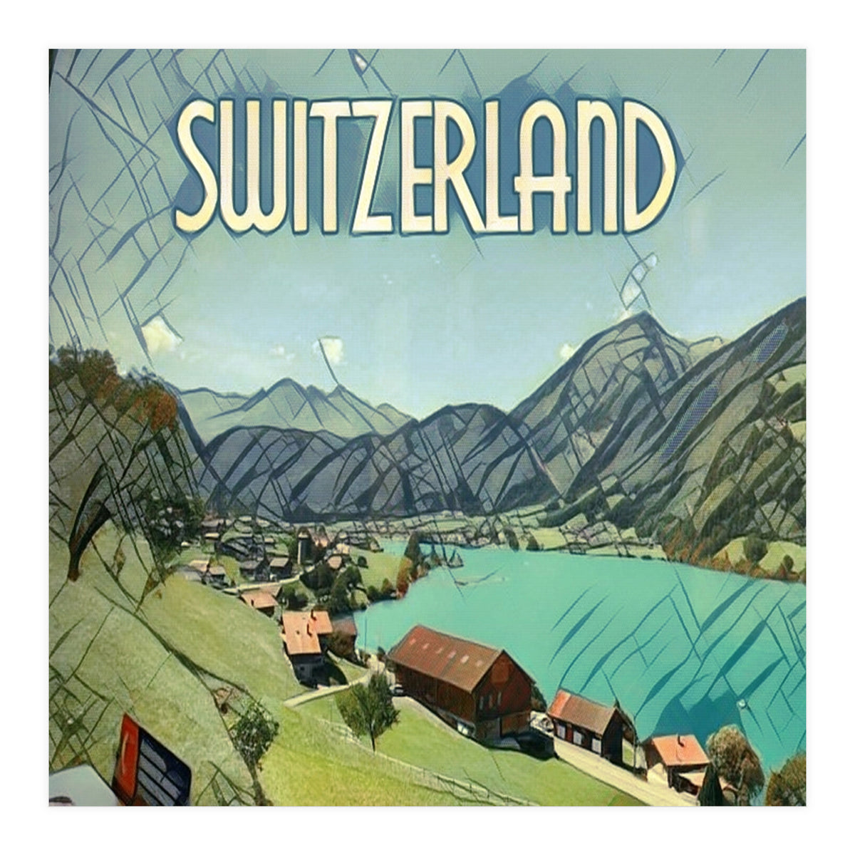 Lake Lungern, Switzerland. (Print Only)