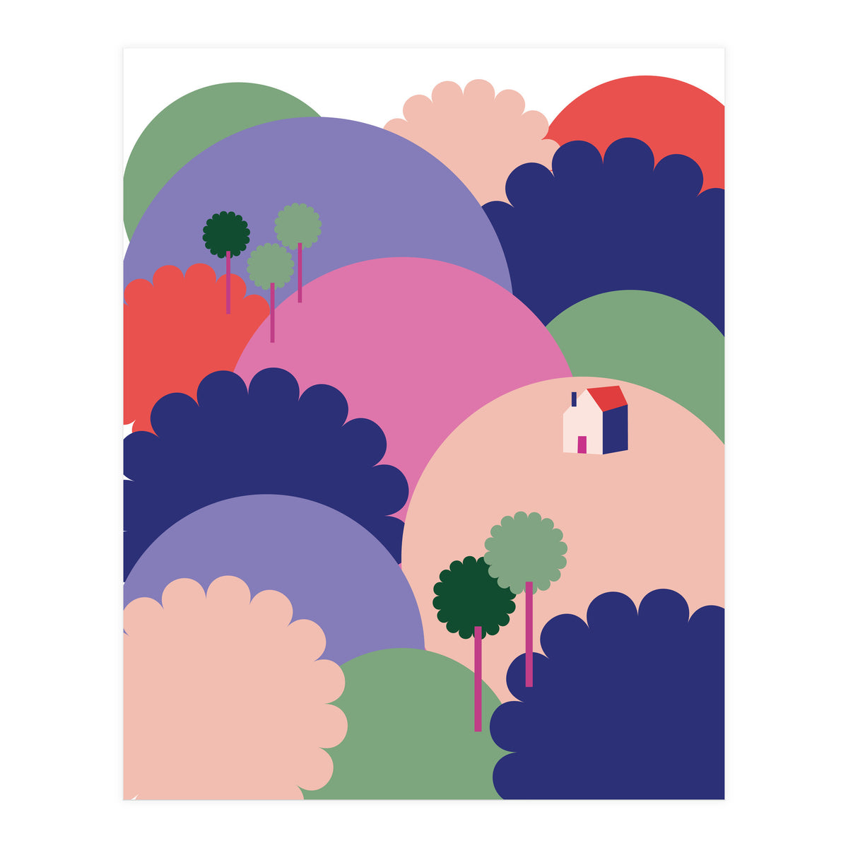 Mediterranean Landscape 1 Rgb  (Print Only)