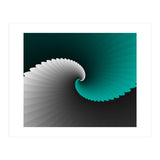 Turquoise Spiral Wings (Print Only) thumbnail