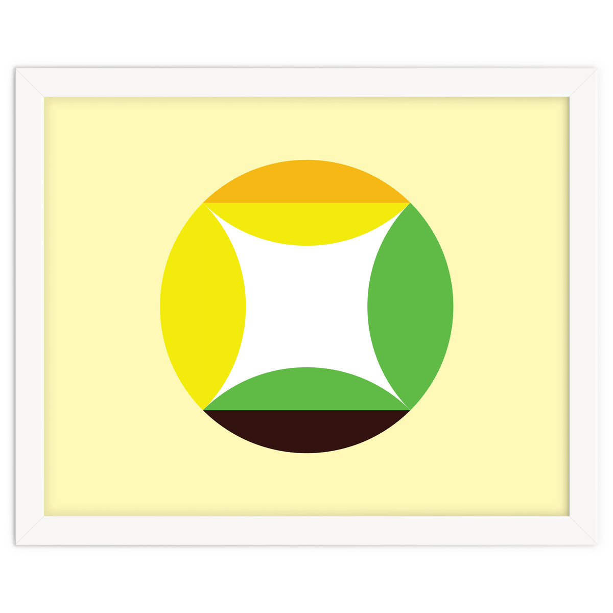 Geometric Shapes No. 21 - yellow, green & orange