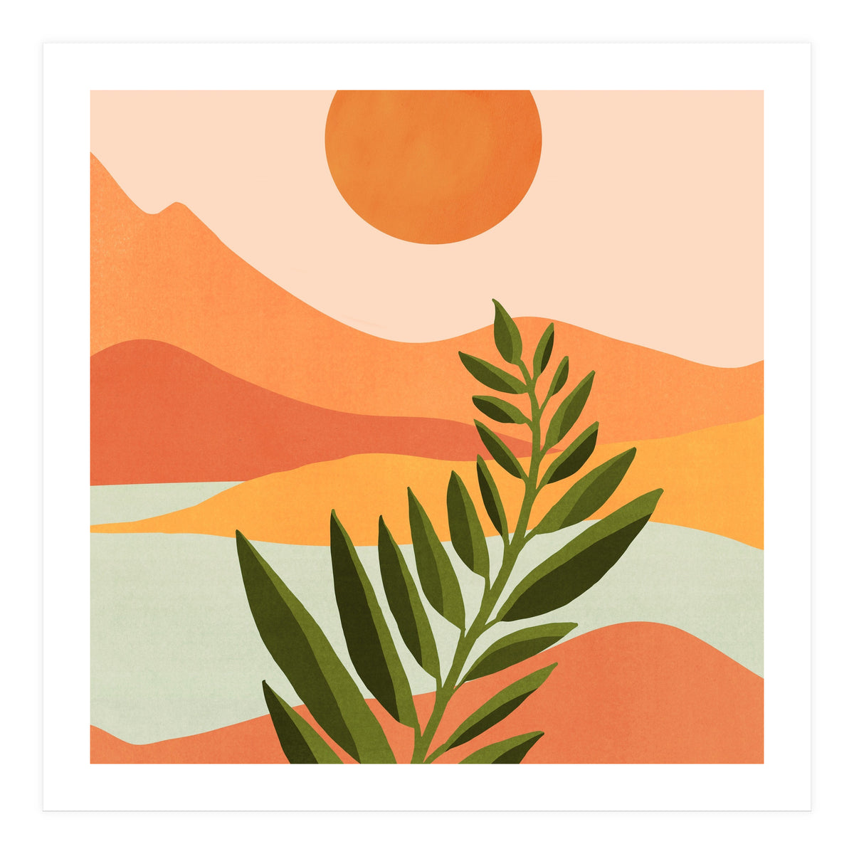 Western Mountain Landscape (Print Only)