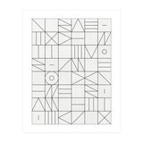 My Favorite Geometric Patterns No.1 - White (Print Only) thumbnail