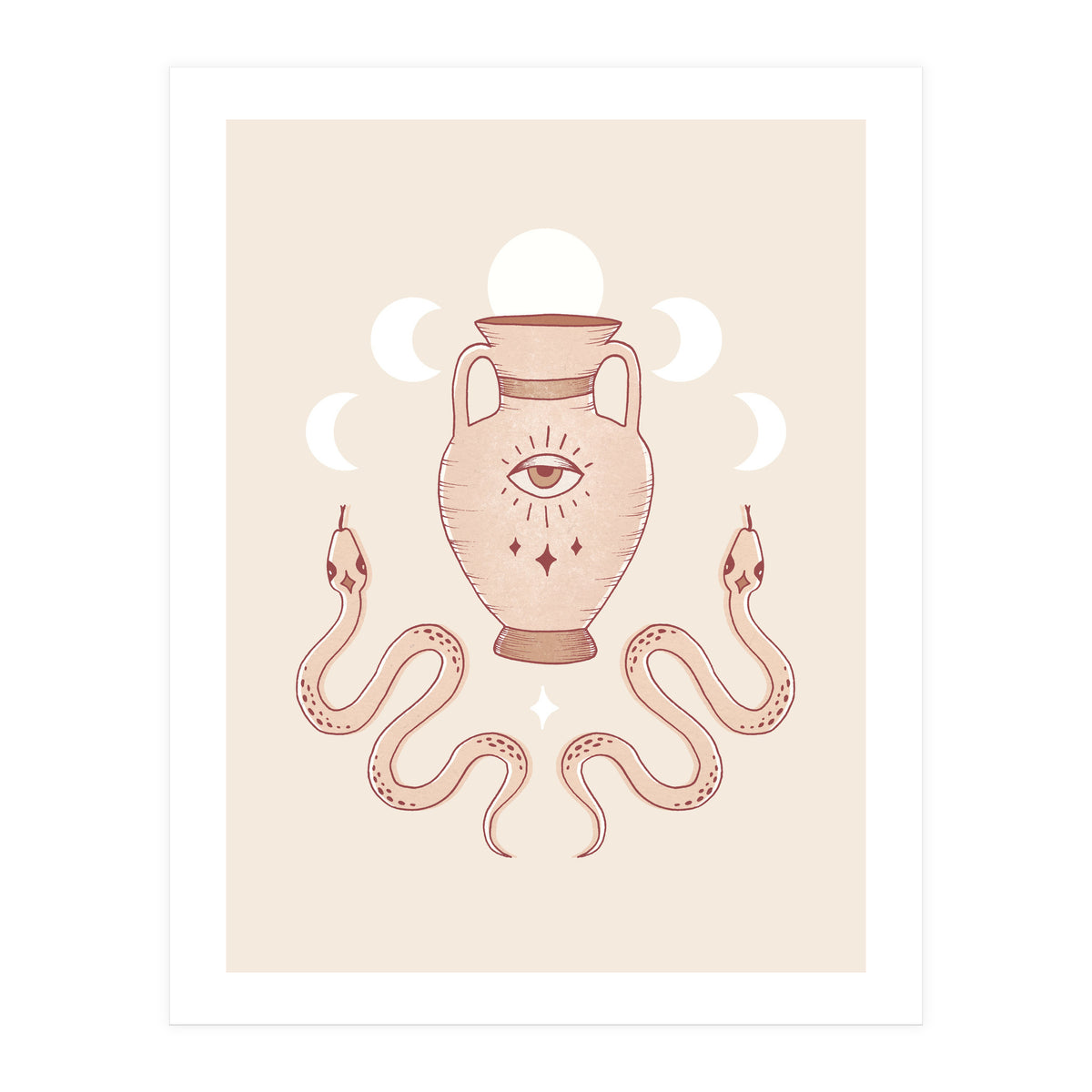 Terracotta Snakes (Print Only)