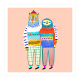 Leopard and Sloth Friends (Print Only) thumbnail