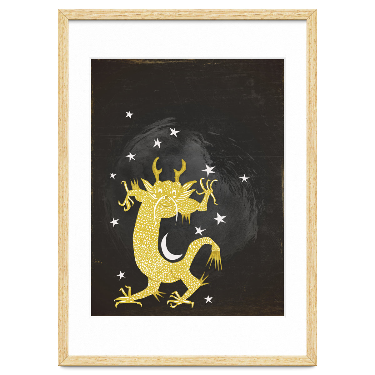 Vintage Cosmos: Golden Dragon