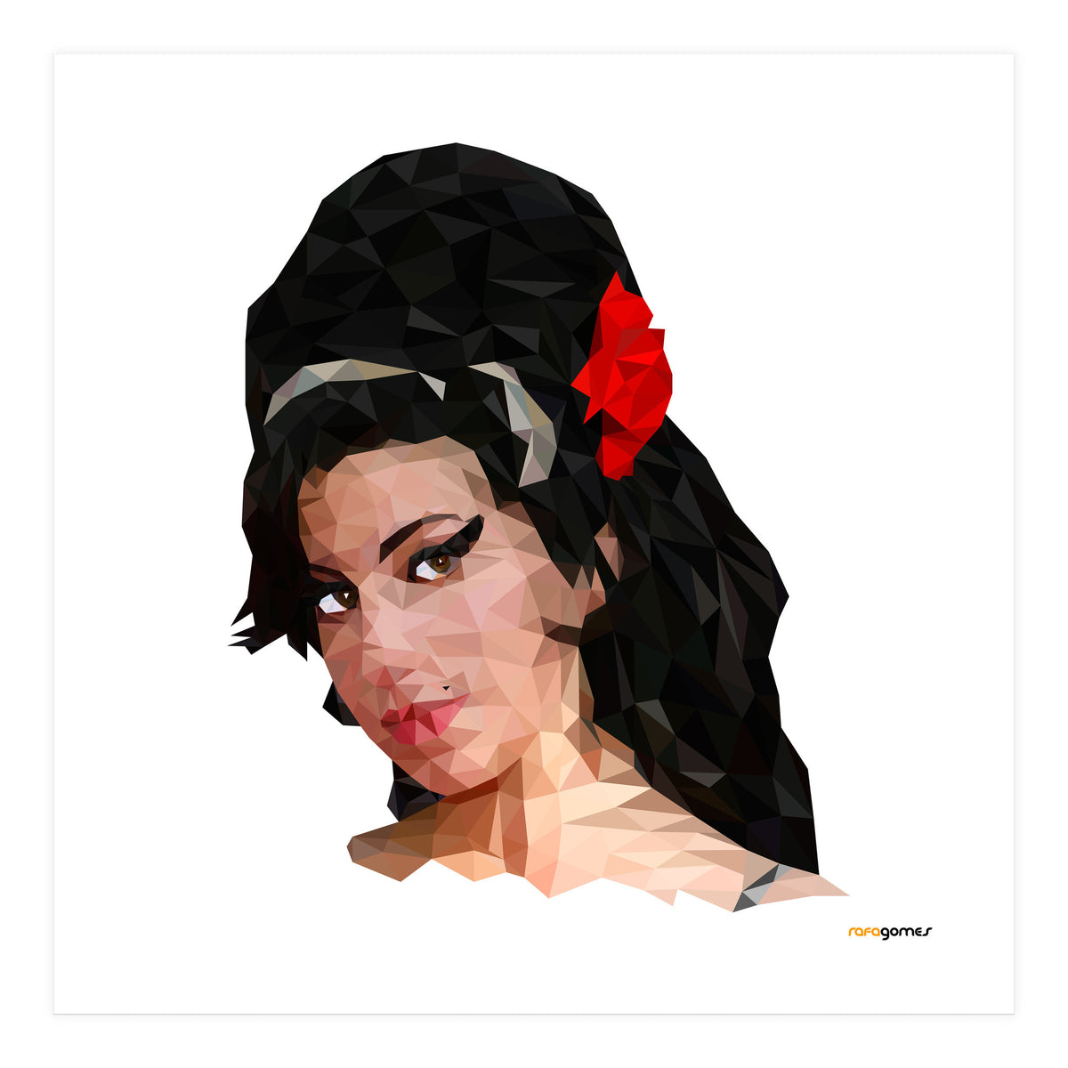 Amy Low Poly (Print Only)