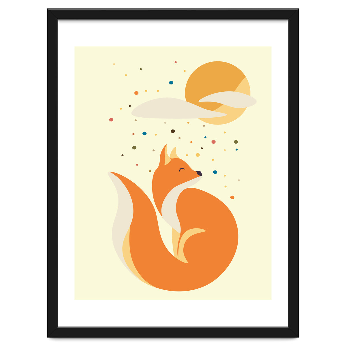 Foxy felt with the heart