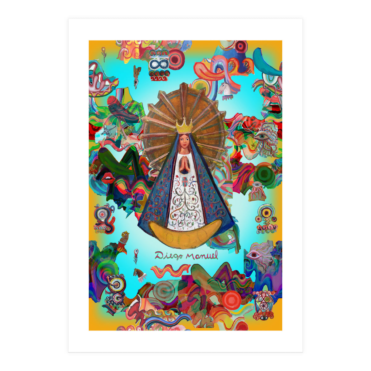 Virgen Y Graffiti 7 (Print Only)