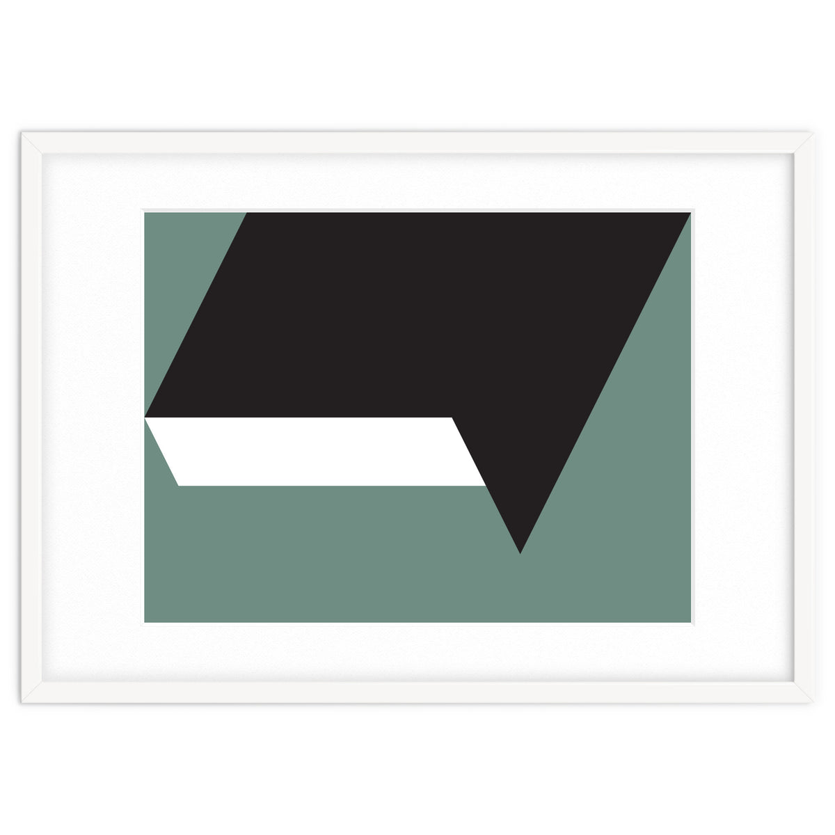 Geometric Shapes No. 85 - black, white & grey