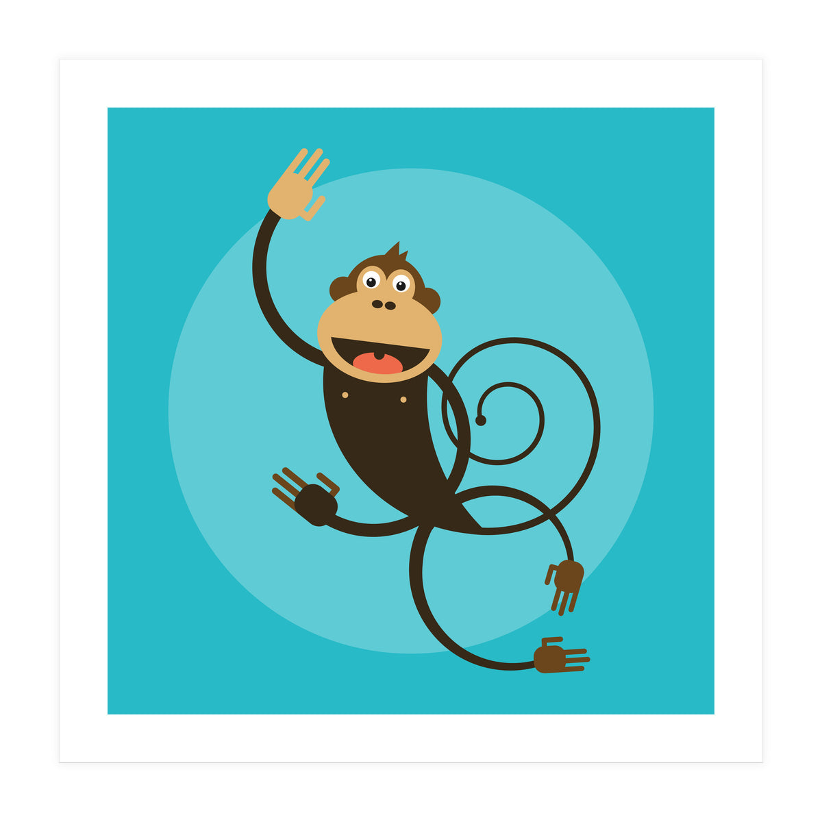 Kids Room Monkey (Print Only)