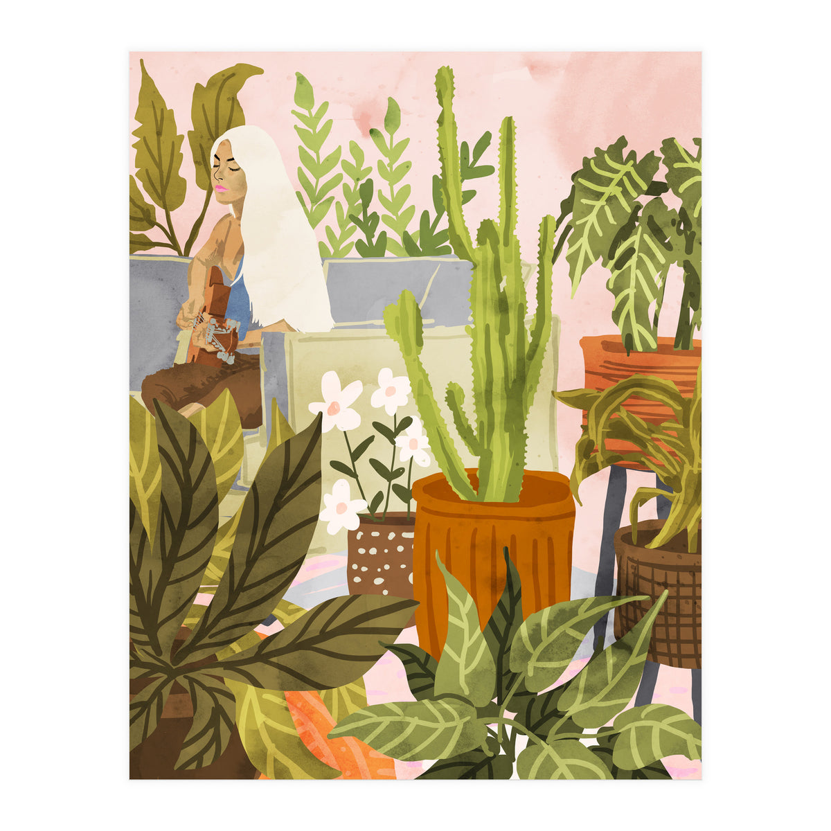 Playing For My Plants (Print Only)