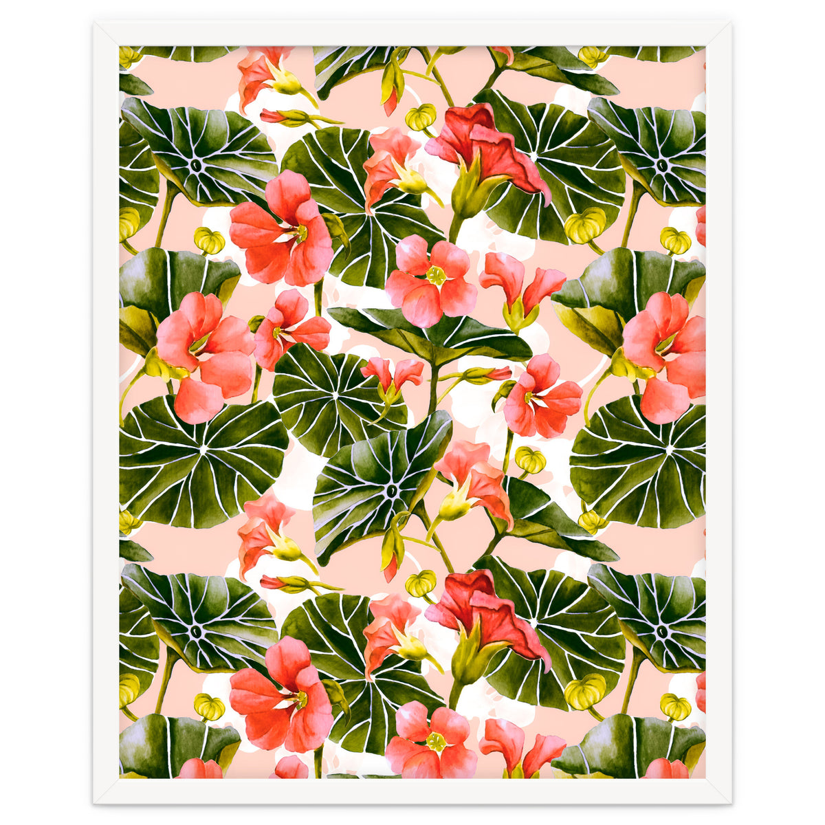 Nasturtiums watercolor 03