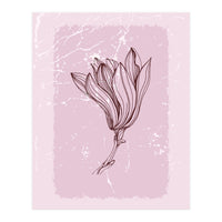 Magnolia Minimal Contemporary Botanical Floral (Print Only)